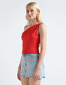 Tommy Hilfiger One Shoulder Stretch Crop Top