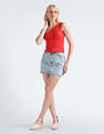 Tommy Hilfiger One Shoulder Stretch Crop Top