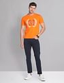 AD by Arvind Crew Neck Graphic Print T-Shirt