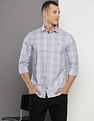 Tommy Hilfiger Glen Check Stretch Slim Fit Shirt