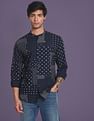 Flying Machine Abstract Print Pure Cotton Shirt
