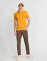 Flying Machine Solid Pique Polo Shirt