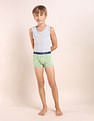 USPA Innerwear Boys Mid Rise Cotton Spandex Trunks - Pack Of 5