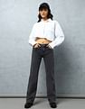 Flying Machine Women Mid Rise Rinsed Bootcut Fit Jeans
