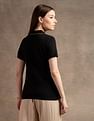 U.S. Polo Assn. Women Tipped Placket Polo Shirt