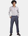 Arrow Newyork Spread Collar Slim Fit Solid Shirt