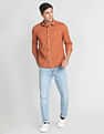 U.S. Polo Assn. Denim Co. Spread Collar Solid Shirt