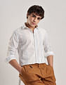 Calvin Klein Jeans Vertical Stripes Slim Fit Dobby Woven Shirt