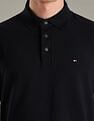 Tommy Hilfiger Solid Slim-Fit Cotton Polo T-Shirt