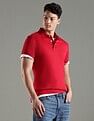 Tommy Hilfiger Solid Slim Fit Cotton Polo T-Shirt