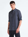 Flying Machine Vertical Stripe Cotton Shirt
