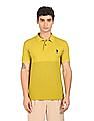 U.S. Polo Assn. Denim Co. Ribbed Collar Tonal Panel Polo Shirt