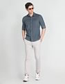 Arrow Sports Polka Dot Print Corduroy Shirt