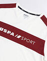 USPA Active Brand Embossed Slim Fit T-Shirt