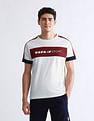 USPA Active Brand Embossed Slim Fit T-Shirt
