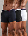 USPA Innerwear Mid Rise Solid 1667 Trunks - Pack Of 3