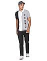 U.S. Polo Assn. Men Multi Colour Embroidered Logo Striped Polo Shirt