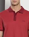 Calvin Klein Two Tone Micro Structure Polo Shirt