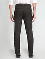 Arrow Tailored Regular Fit Solid Formal Trousers