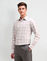 Arrow Slim Fit Textured Pattern Shirt