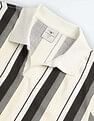 Flying Machine Vertical Stripe Cotton Polo Shirt