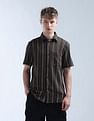 Flying Machine Vertical Striped Color Of Home Shirt