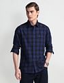 Arrow Sport Tartan Check Point Collar Shirt
