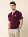U.S. Polo Assn. Solid Slim Fit Monochrome Polo Shirt