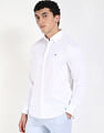 Tommy Hilfiger Solid Regular Fit Sateen Woven Shirt