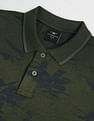 Flying Machine Floral Print Cotton Polo Shirt