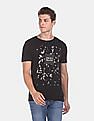 Flying Machine Crew Neck Graphic Print T-Shirt