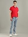 Tommy Hilfiger Solid Regular-Fit Cotton Polo T-Shirt
