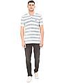 U.S. Polo Assn. Denim Co. Striped Muscle Fit Polo Shirt