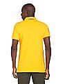 Aeropostale Men Yellow Cotton Pique Polo Shirt