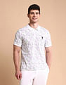 U.S. Polo Assn. Floral Printed Slim Fit Polo Shirt