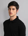 AD by Arvind Slim Fit Mercerised Polo Shirt
