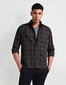 Arrow Sports Long Sleeve Plaid Check Shirt