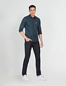 U.S. Polo Assn. Denim Co. Spread Collar Cotton Printed Casual Shirt