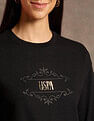 U.S. Polo Assn. Women Brand Printed Regular Fit Sweatshirt