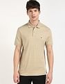 Tommy Hilfiger Self-Design Regular-Fit Cotton Polo Shirt
