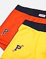 USPA Innerwear Solid Cotton Spandex IKTA Trunks - Pack Of 2