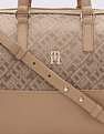 Tommy Hilfiger Logo Khaki Pu Handbag