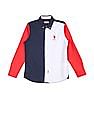 U.S. Polo Assn. Kids Boys Button Down Collar Logo Shirt