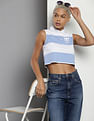Tommy Hilfiger Letterman Stripe Cropped Top