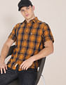 U.S. Polo Assn. Spread Collar Check Casual Shirt