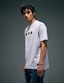Flying Machine Graphic Printed Digitopia Relaxed T-Shirt