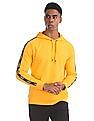 Aeropostale Yellow Side Tape Hooded Sweatshirt