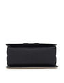 Tommy Hilfiger Striped Black PU Hand Bag