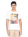 Aeropostale Men White Crew Neck Graphic Print T-Shirt