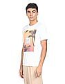Aeropostale Men White Crew Neck Graphic Print T-Shirt